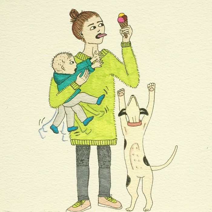 A Mae Norueguesa Nao Censura Como A Maternidade Realmente Se Parece Em Suas 30 Ilustracoes 11