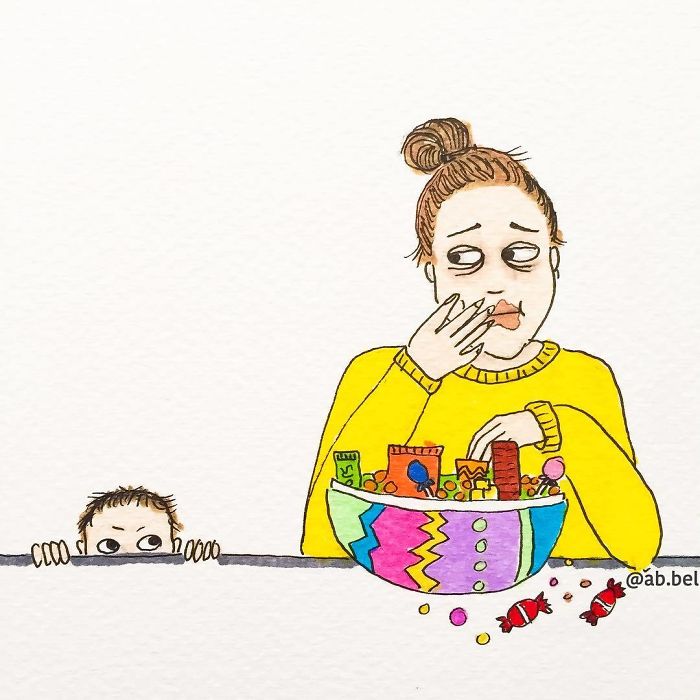 A Mae Norueguesa Nao Censura Como A Maternidade Realmente Se Parece Em Suas 30 Ilustracoes 14