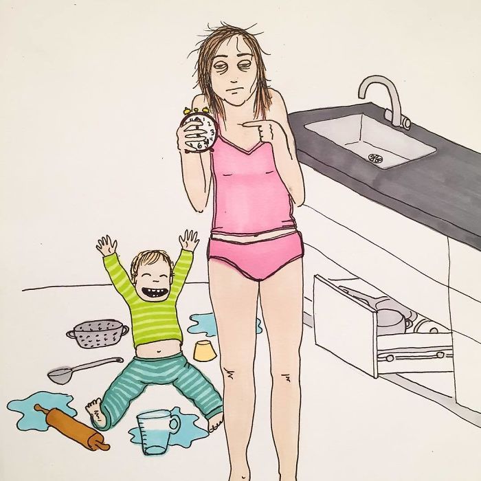 A Mae Norueguesa Nao Censura Como A Maternidade Realmente Se Parece Em Suas 30 Ilustracoes 20