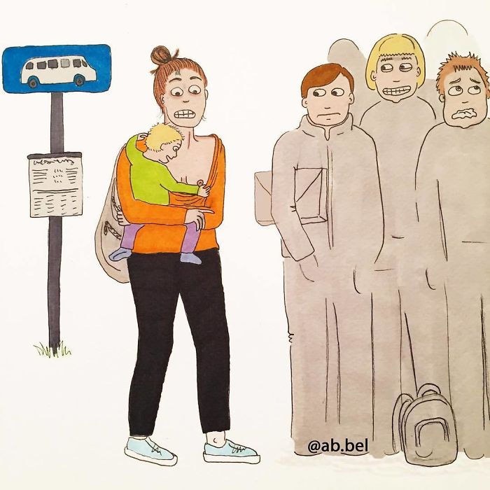 A Mae Norueguesa Nao Censura Como A Maternidade Realmente Se Parece Em Suas 30 Ilustracoes 3