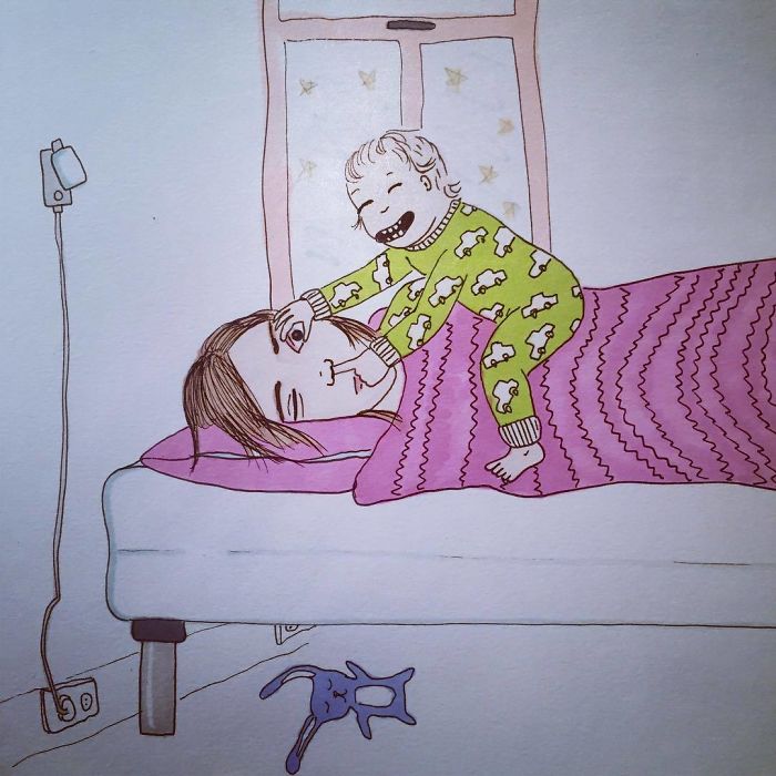 A Mae Norueguesa Nao Censura Como A Maternidade Realmente Se Parece Em Suas 30 Ilustracoes 5