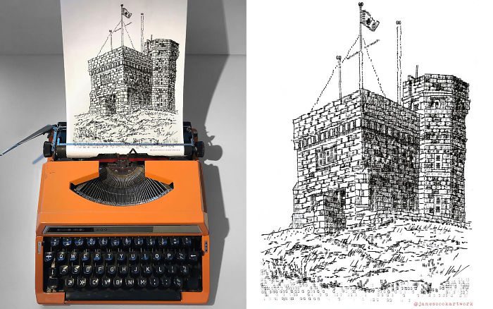 Este Jovem Artista Desenha Com Uma Maquina De Escrever E Aqui Estao 30 De Suas Imagens Incrivelmente Detalhadas 14