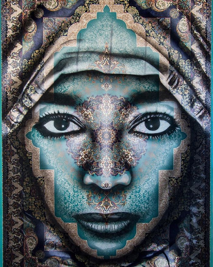 Eu Uso Os Tapetes Persas Tradicionais Como Tela Para Pintar Retratos Femininos Com Spray 61 Fotos 24