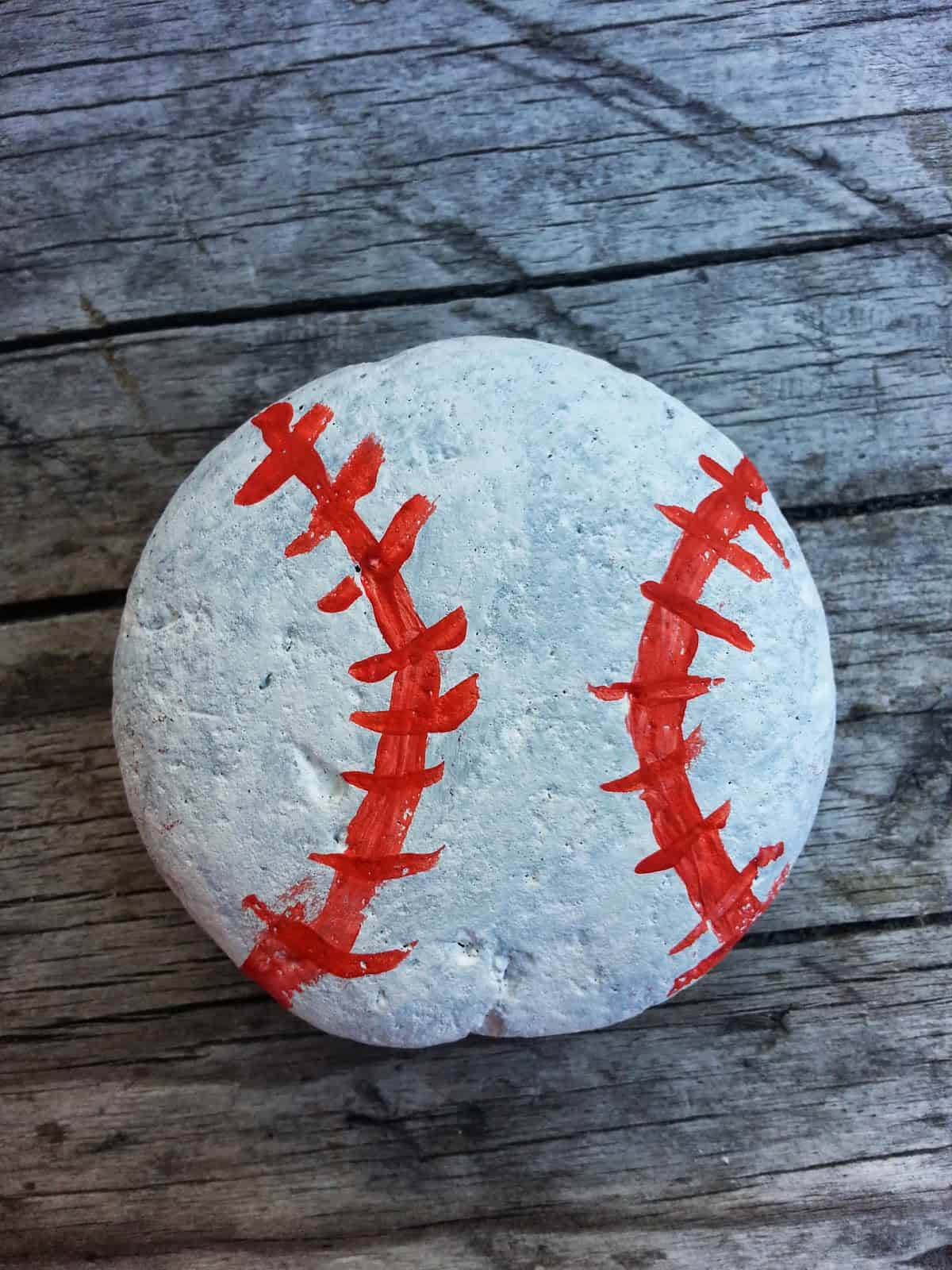 Pedras pintadas de beisebol