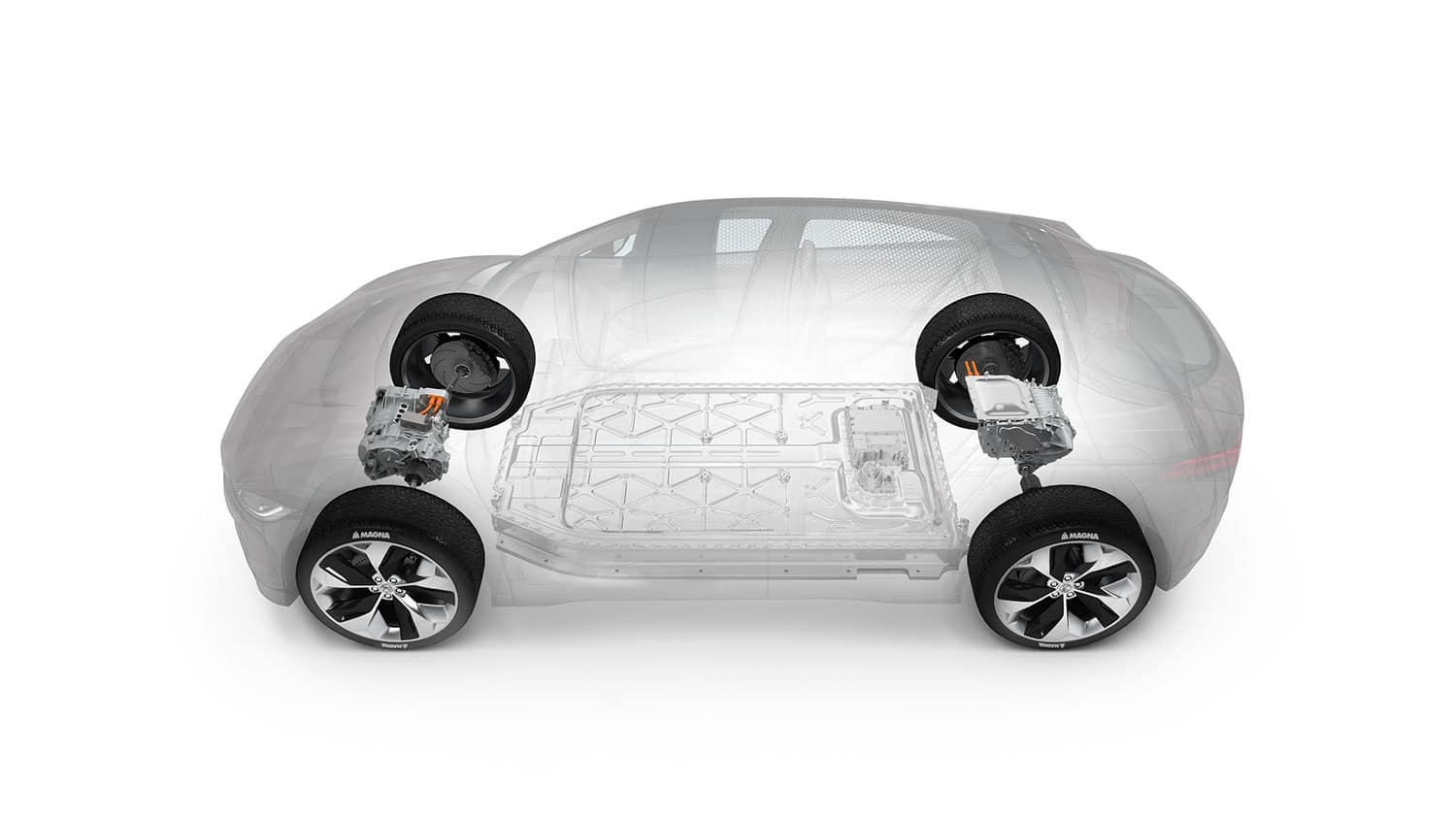 Os novos sistemas de direção EV da Magna oferecem melhor eficiência, alcance e dinâmica de direção