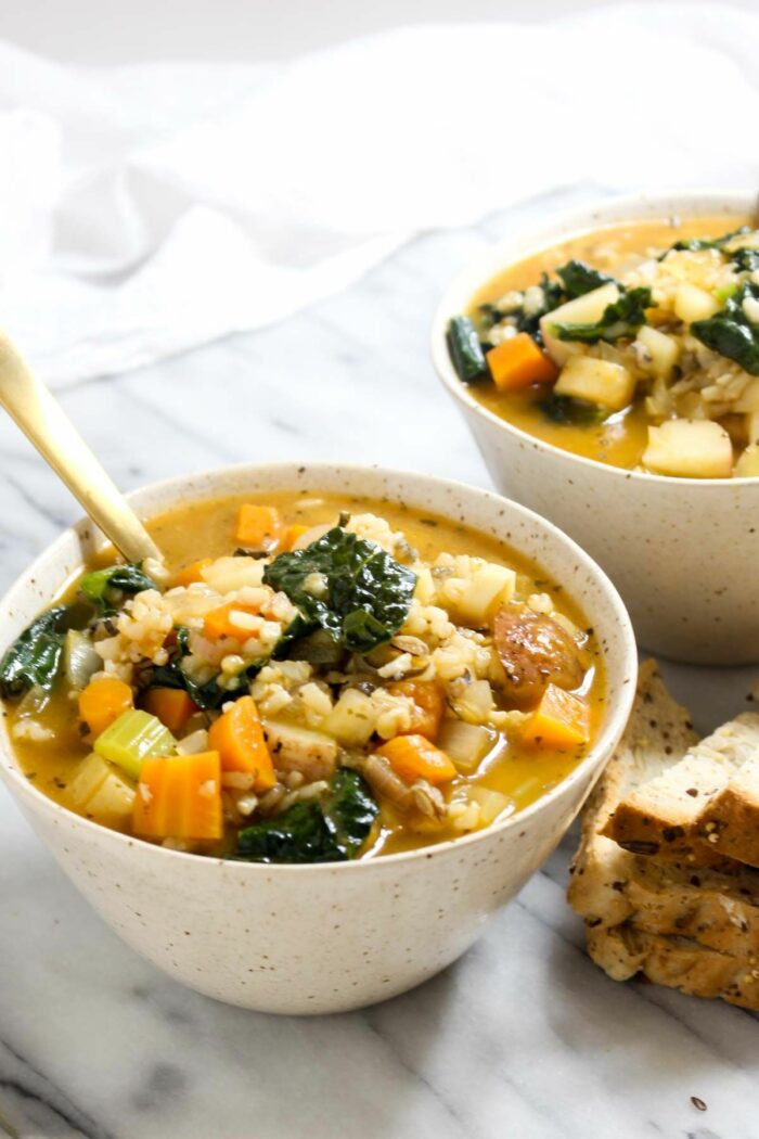 receita simples e saudável para sopa de vegetais