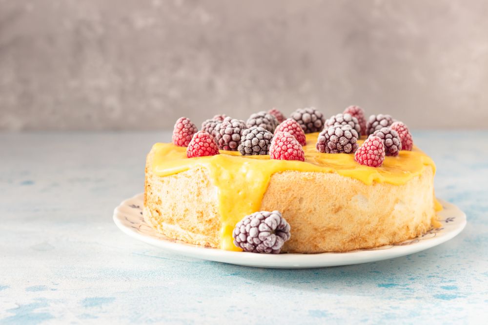 Você pode congelar bolo de comida de anjo